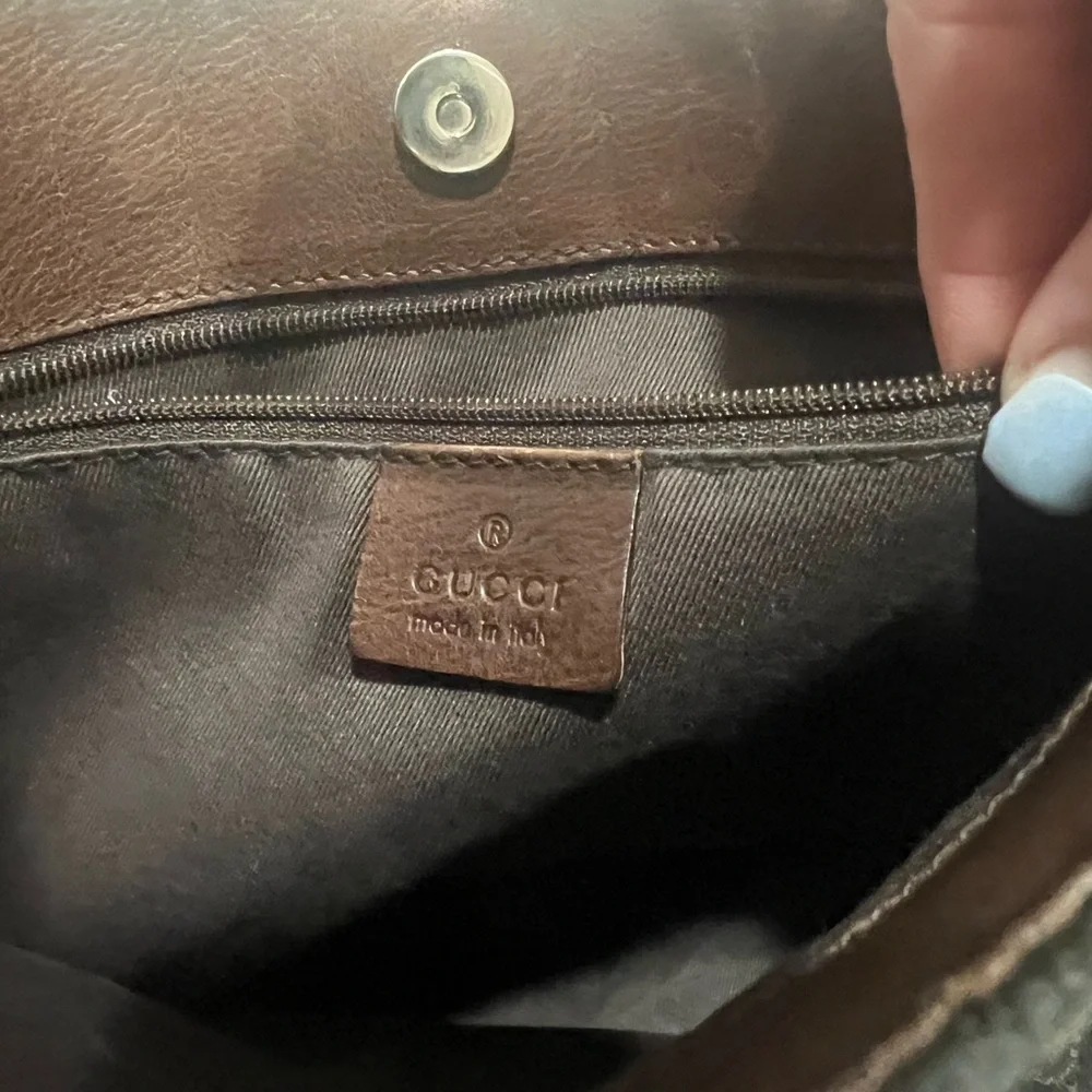 Extremely rare GUCCI GUCCISSIMA Horsebit tote in dark brown. Gently used - Picture 9 of 14